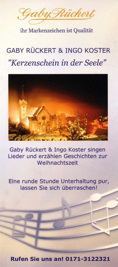 Flyer Kerzenschein in der Seele