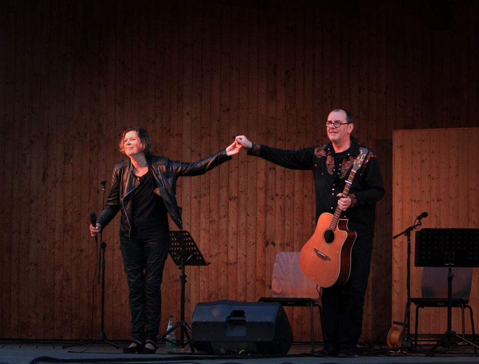 Gaby Rückert & Ingo Koster in Concert in Baabe auf Rügen 2018 
(Foto © Reno Engel)